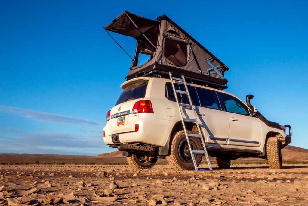 car rental with a roof top tent East africa