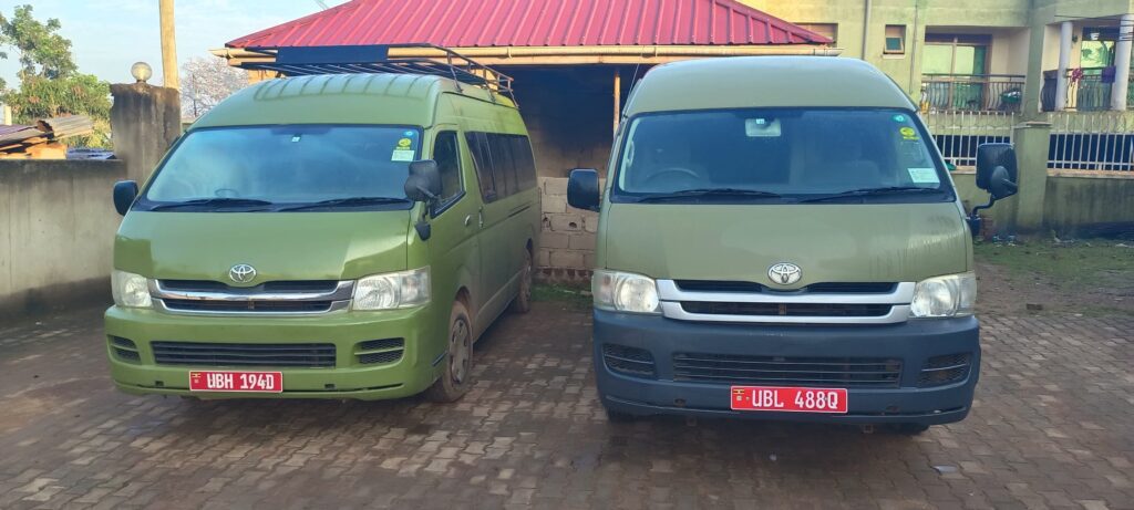 9 seater Hiace Van budget Car rental in Uganda